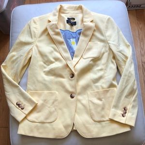 Talbots yellow Aberdeen two-button blazer